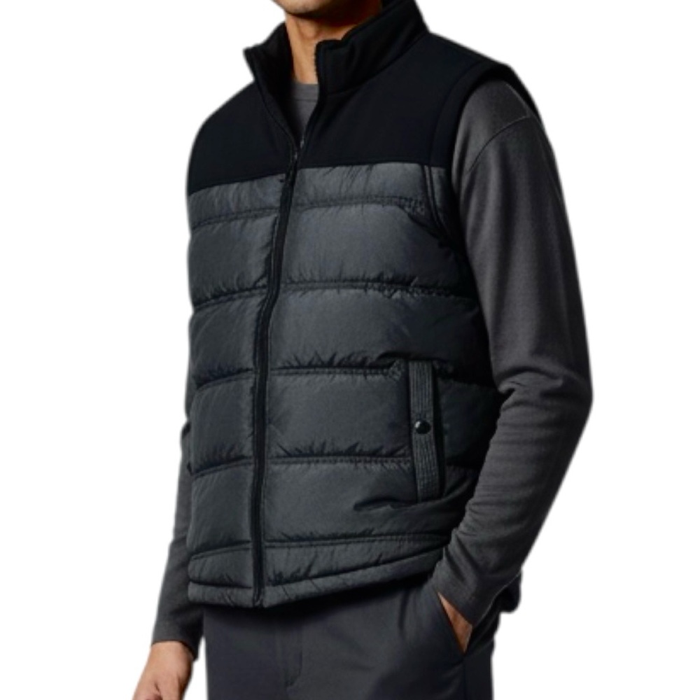 Rock & Republic Vest Sz L Men’s Quilted Puffer Outdoors Jacket Insulated NWOT